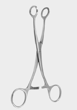 Кровоспинний затискач КОЛЛІН (COLLIN), кінчики овальної форми